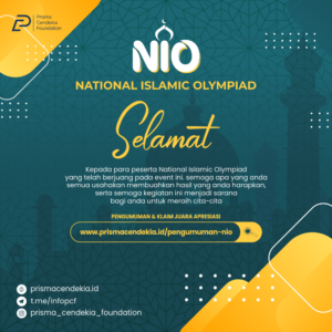 PENGUMUMAN NATIONAL ISLAMIC OLYMPIAD
