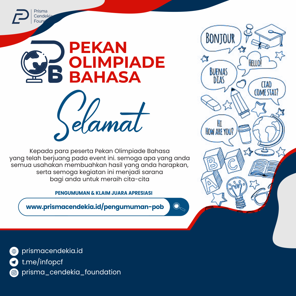 PENGUMUMAN PEKAN OLIMPIADE BAHASA