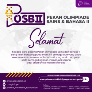 PENGUMUMAN PEKAN OLIMPIADE SAINS DAN BAHASA 2