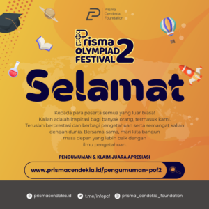 PENGUMUMAN PRISMA OLYMPIAD FESTIVAL II