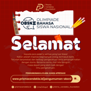 PENGUMUMAN OLIMPIADE BAHASA SISWA NASIONAL II
