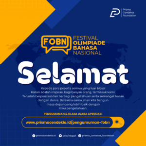 PENGUMUMAN FESTIVAL OLIMPIADE BAHASA NASIONAL