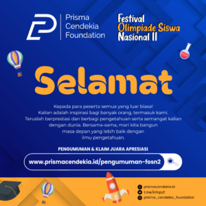 PENGUMUMAN FESTIVAL OLIMPIADE SISWA NASIONAL 2