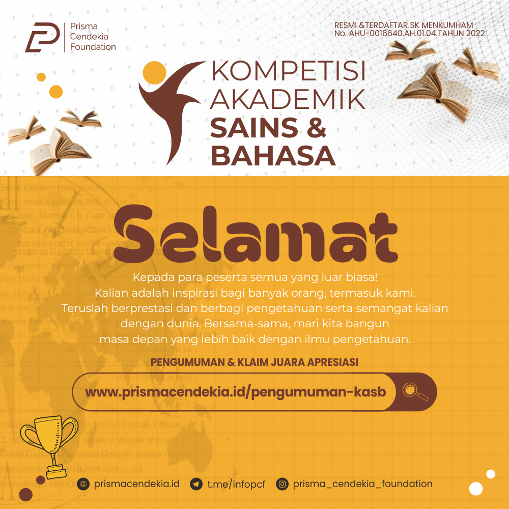 PENGUMUMAN KOMPETISI AKADAMIK SAINS & BAHASA