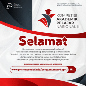 PENGUMUMAN KOMPETISI AKADEMIK PELAJAR NASIONAL III