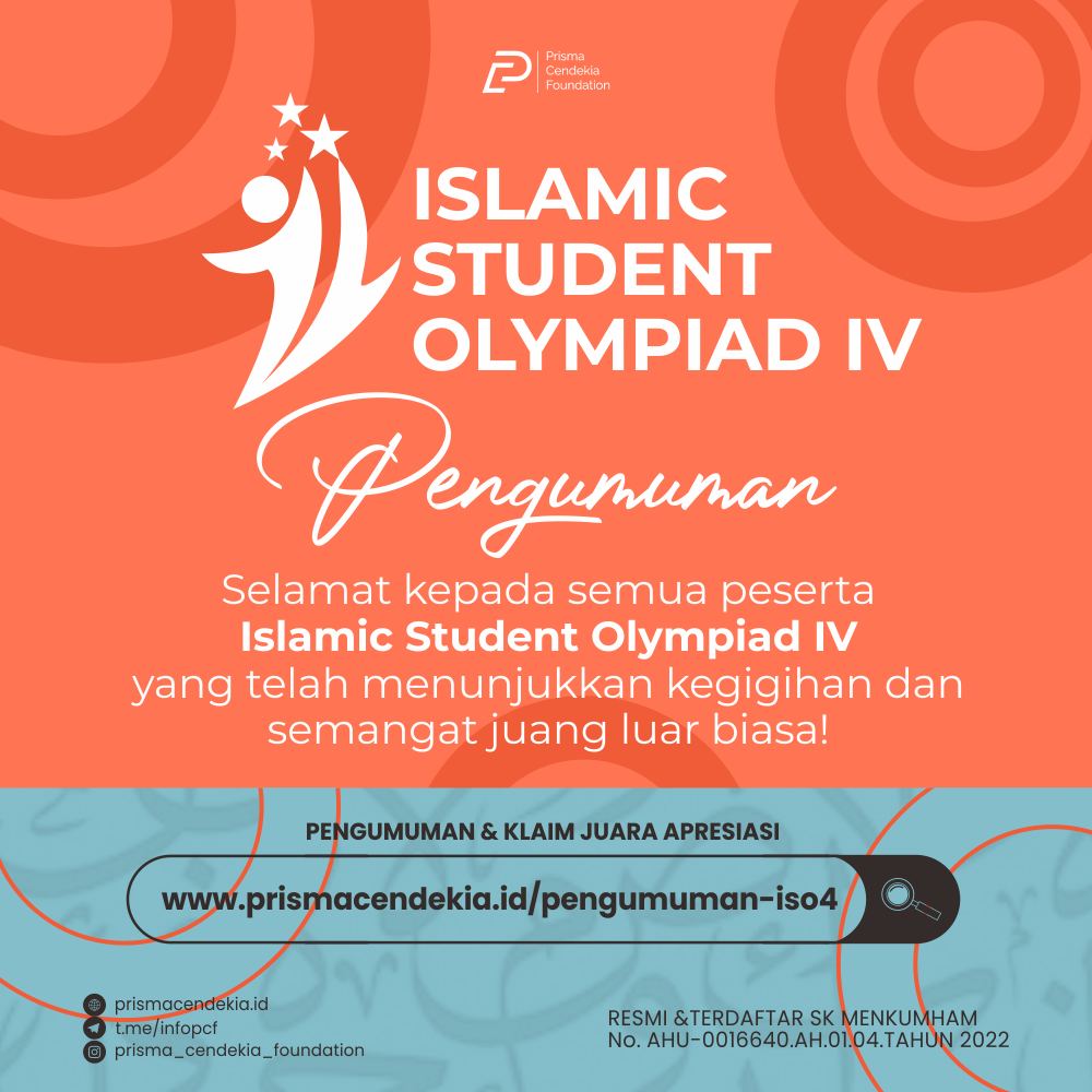 PENGUMUMAN ISLAMIC STUDENT OLYMPIAD IV