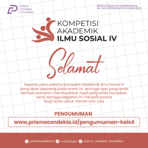 PENGUMUMAN KOMPETISI AKADEMIK ILMU SOSIAL IV