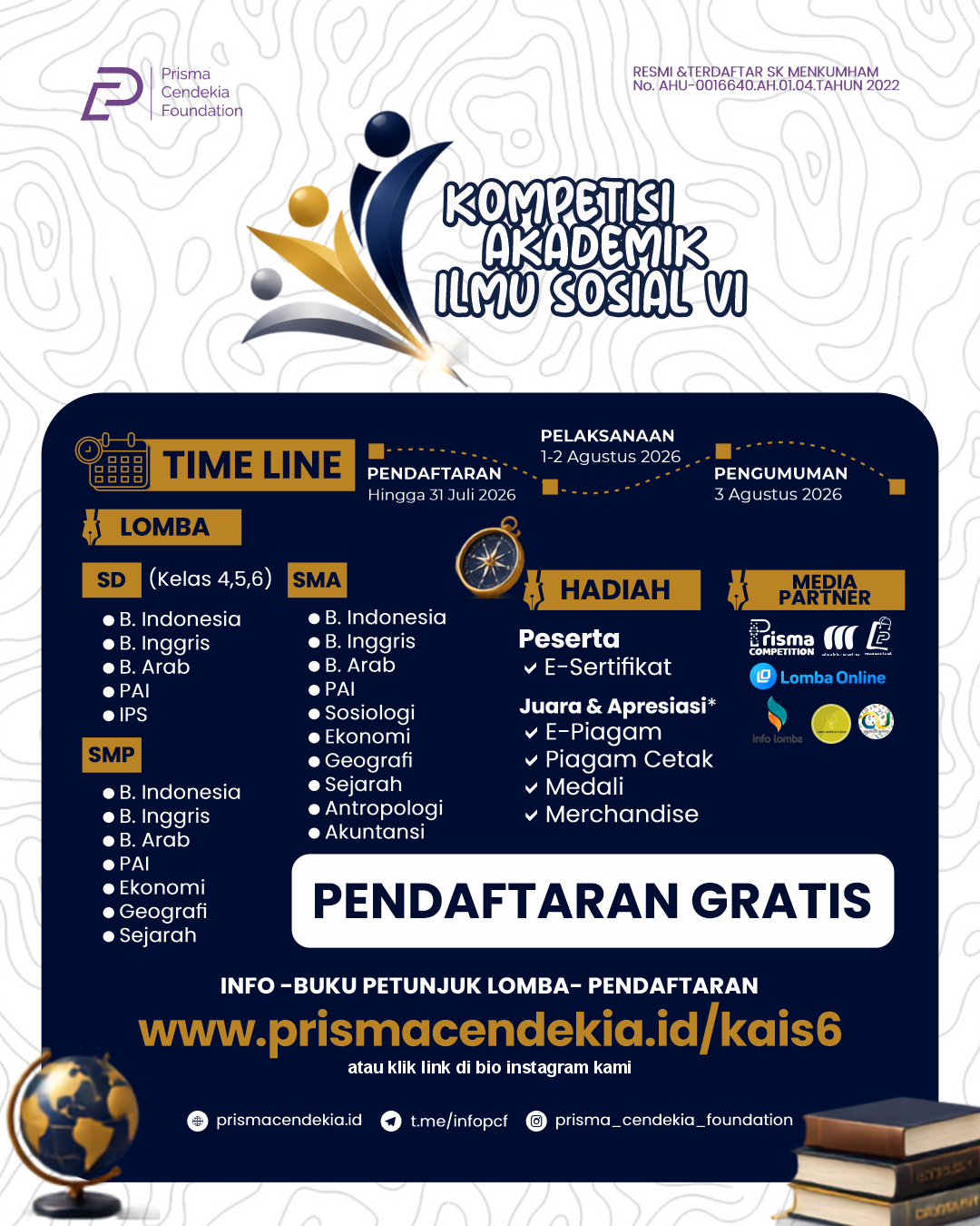 PENGUMUMAN KOMPETISI AKADEMIK ILMU SOSIAL VI