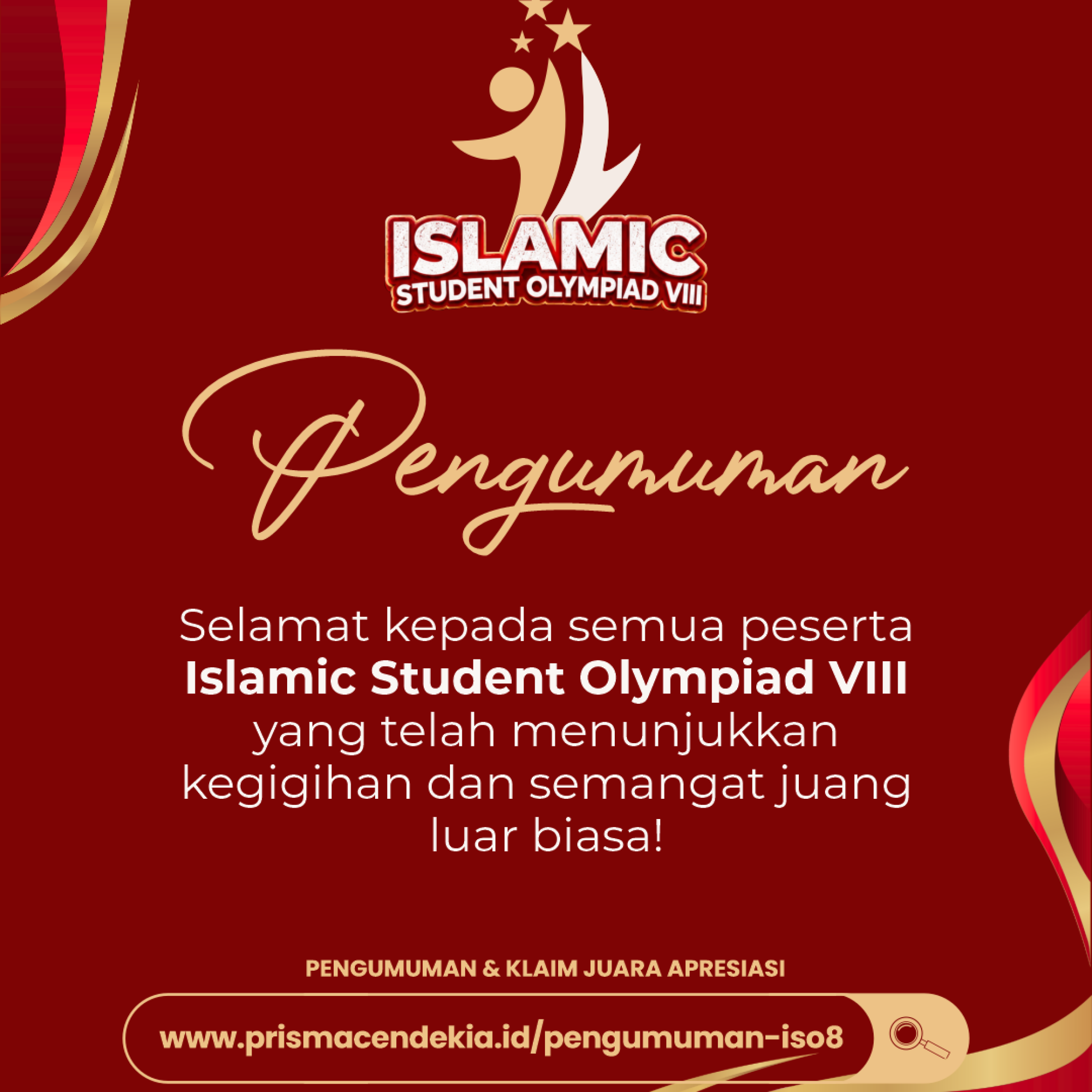 PENGUMUMAN ISLAMIC STUDENT OLYMPIAD VIII