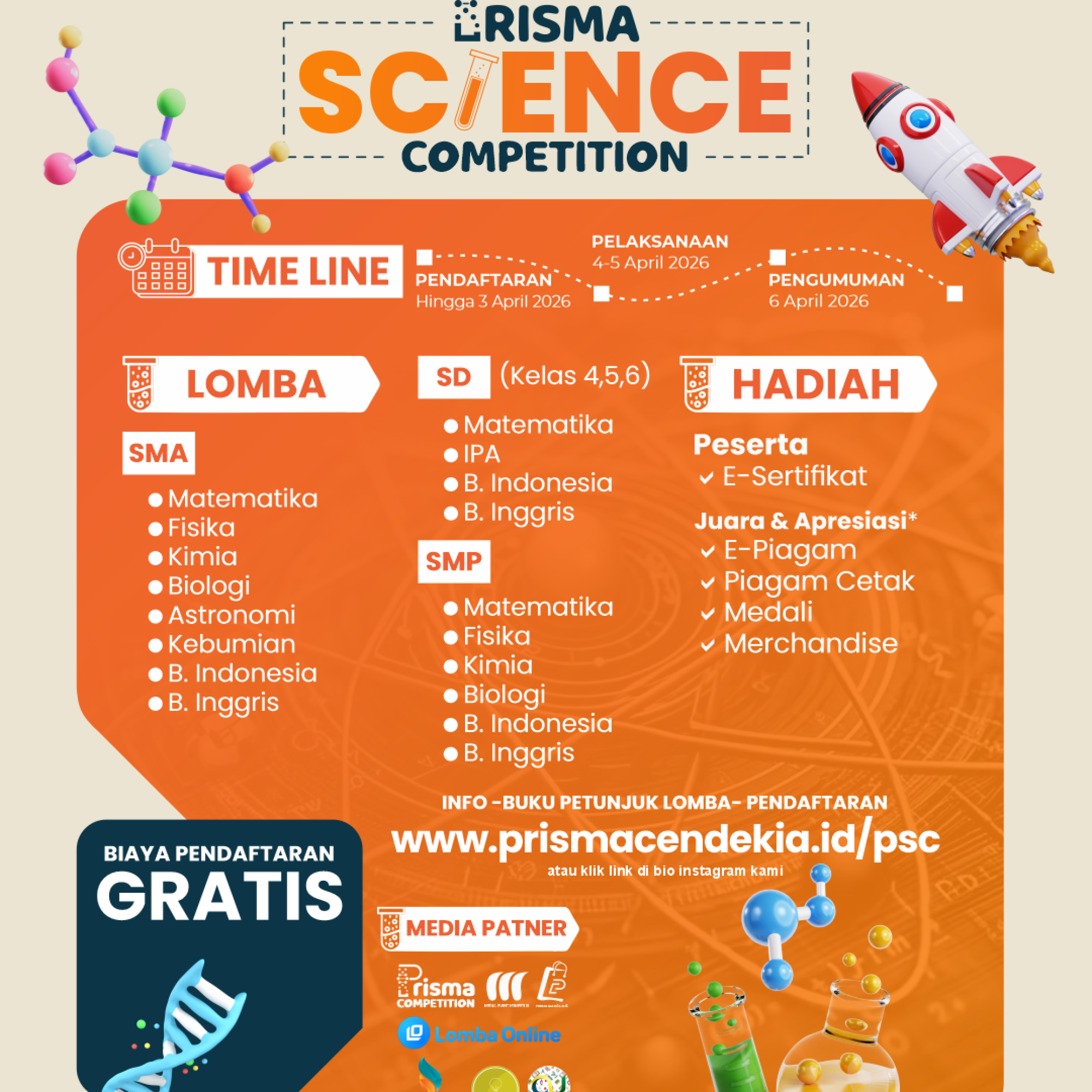 PRISMA SCIENCE COMPETITION 2026